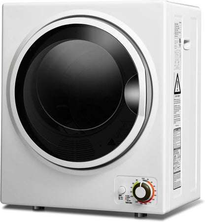 Sèche-Linge Électrique Compact 2,5KG Capacité De 42L, Sèche-Linge Portable 850W À Chargement Frontal Avec 4 Modes De Séchage Et Cuve En Acier Inoxydable, Pour Maison Appartement (Blanc)