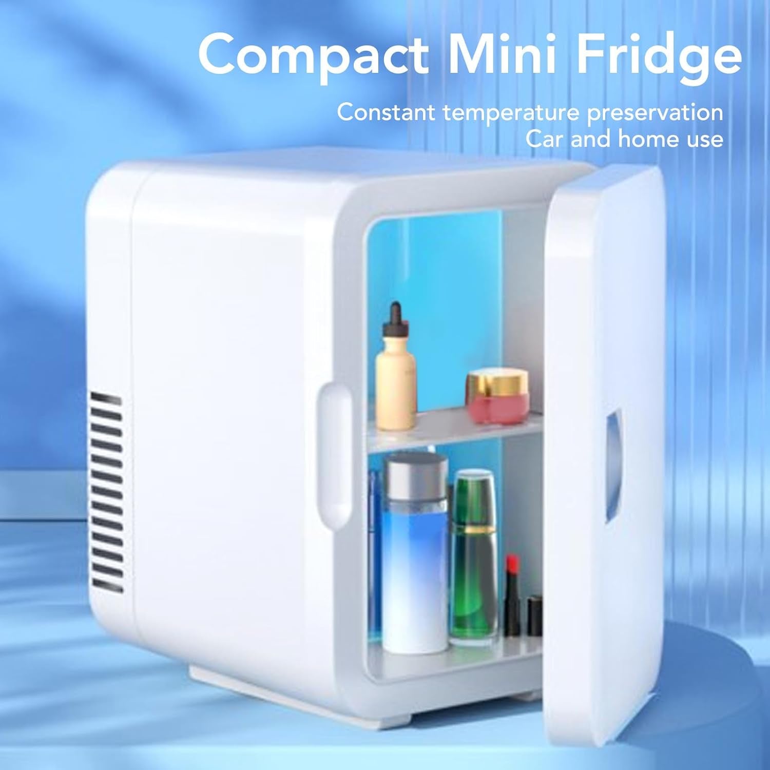 Mini Réfrigérateur, Fonctionnement Silencieux, Réfrigérateur Compact Portable Multifonctionnel Pour Le Bureau