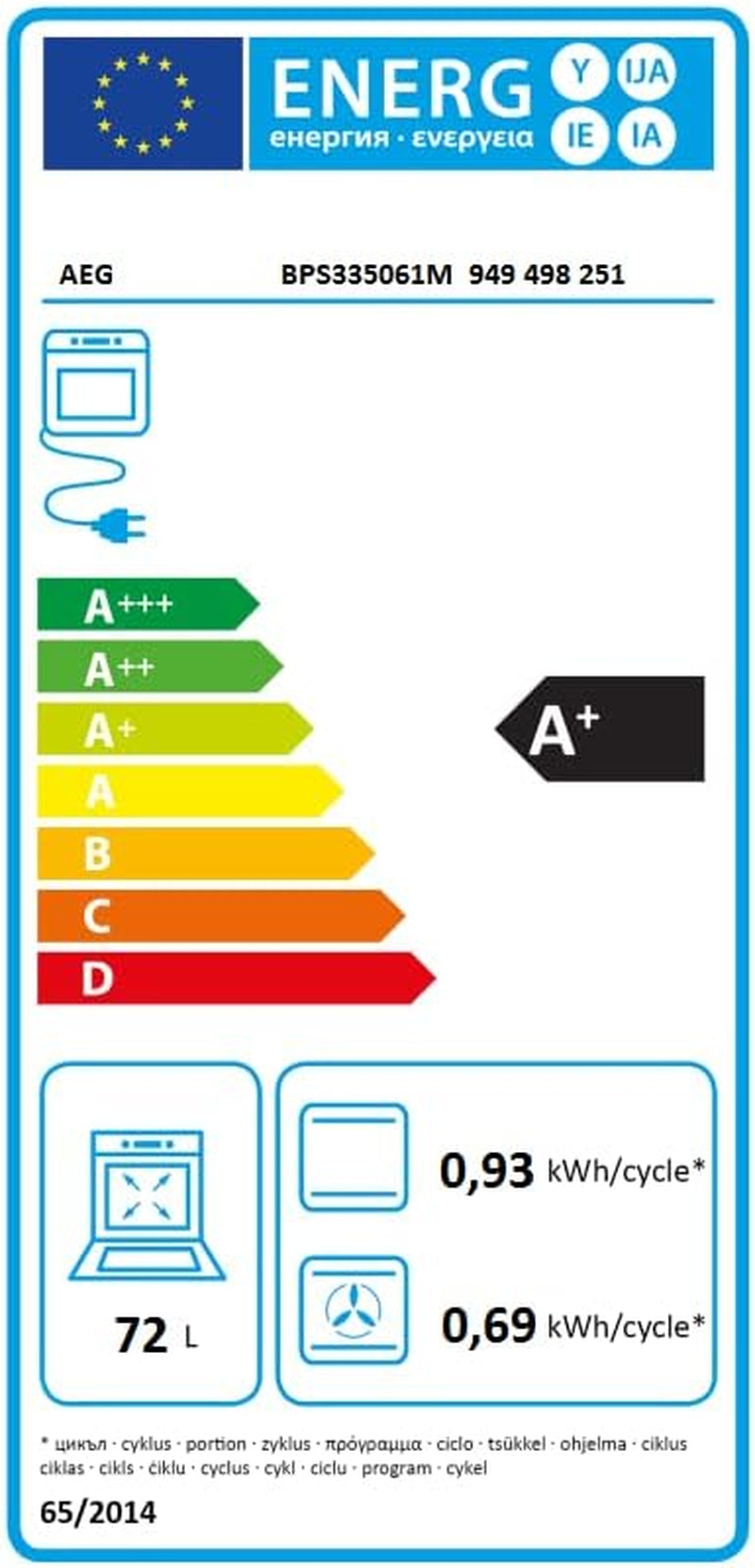BPS335061M Four Encastrable/Pyrolyse Auto-Nettoyage/Série 6000 Air Chaud Annulaire : Résultats De Cuisson Homogènes Sur 3 Niveaux / 45 Programmes Automatiques/Écran Tactile Led/Chauffage