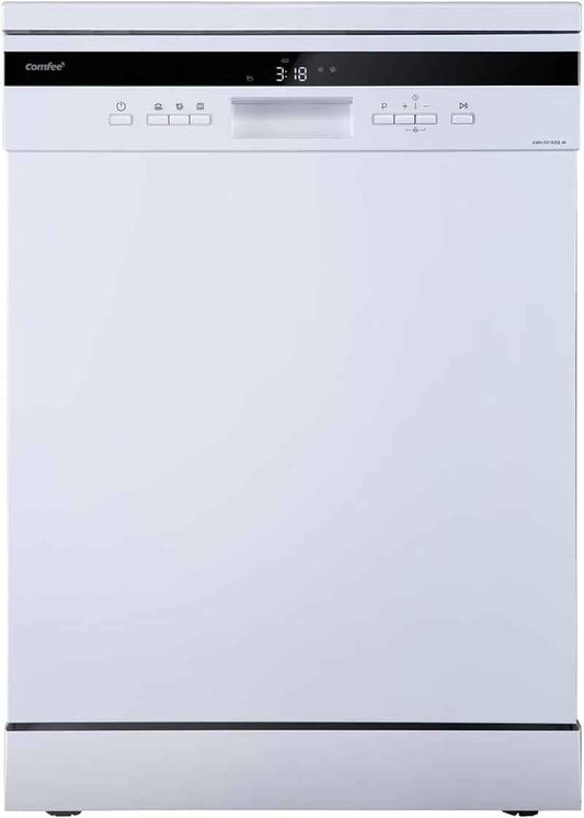 ' FD1435E-W Lave-Vaisselle Pose Libre 14 Couverts, 60 Cm, 44 Db | 8 Programmes, Ouverture Automatique, Départ Différé, Demi-Charge, Paniers Flexibles, Séchage Intensif, Blanc