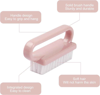 3 Pièces Brosse À Ongles, Poignée En Plastique Outil De Brosse De Nettoyage Des Ongles, Brosse a Ongles Main Pour Nettoyage Les Ongles Quotidien, Pinceau Nail Art(Pink) | Brosse a Ongles Main Pour Nettoyage Les Ongles Quotidien, Pinceau Nail Art(Pink)