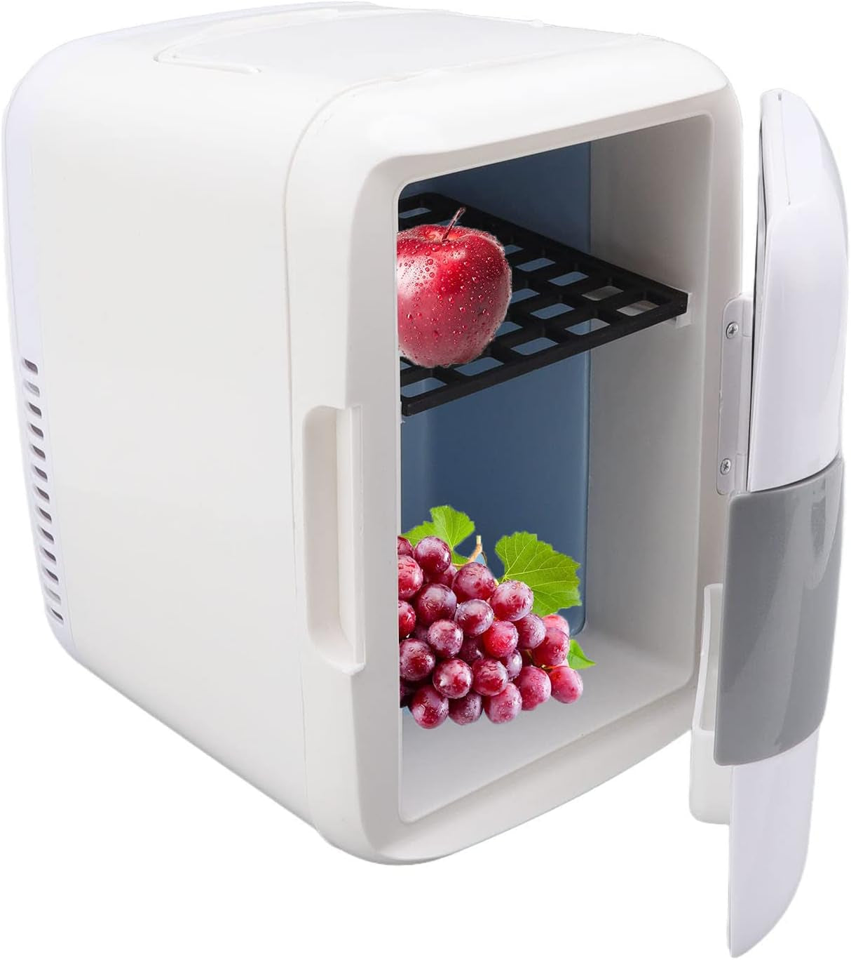 Mini Frigo 4L Pour Chambre - 12V Grande Capacité Réfrigérateurs Portatifs Glacière Et Réchauffeur Thermoélectriques Mini Congélateur Pour Dortoir, Bureau, Maison, Soins De La Peau, Maquillage
