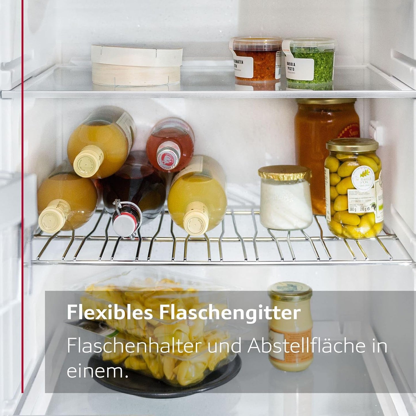 Neff KI2423DD1 Einbaukühlschrank Mit Gefrierfach, Nischenhöhe 122 Cm, Breite 56 Cm, 187 L, Festtürtechnik, LED Beleuchtung, Superkühlen