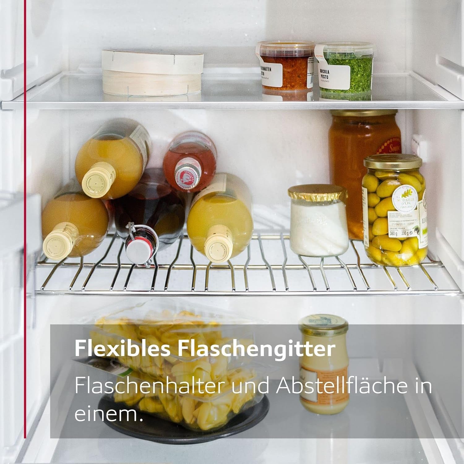 Neff KI2423DD1 Einbaukühlschrank Mit Gefrierfach, Nischenhöhe 122 Cm, Breite 56 Cm, 187 L, Festtürtechnik, LED Beleuchtung, Superkühlen