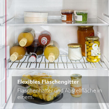 Neff KI2423DD1 Einbaukühlschrank Mit Gefrierfach, Nischenhöhe 122 Cm, Breite 56 Cm, 187 L, Festtürtechnik, LED Beleuchtung, Superkühlen