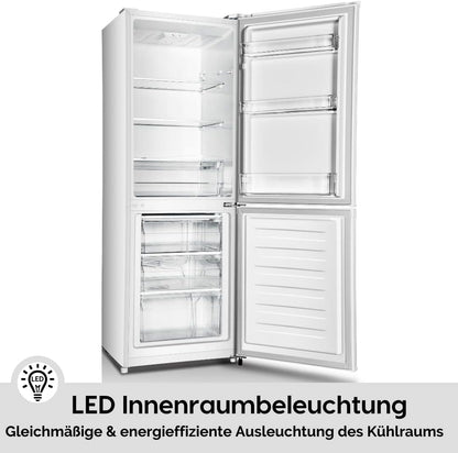 PKM Kühlschrank Kühl Gefrierkombination Weiß Hxb: 162X56Cm A+++