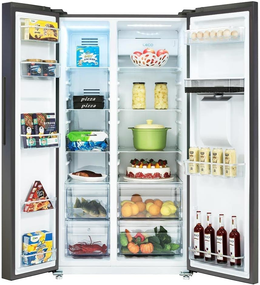 559L Réfrigérateur Américain Inverter Distributeur Eau Noir | FSS559NEI42D, Inverter, No Frost, Écran LED Numérique, Garantie Compresseur 12 Ans