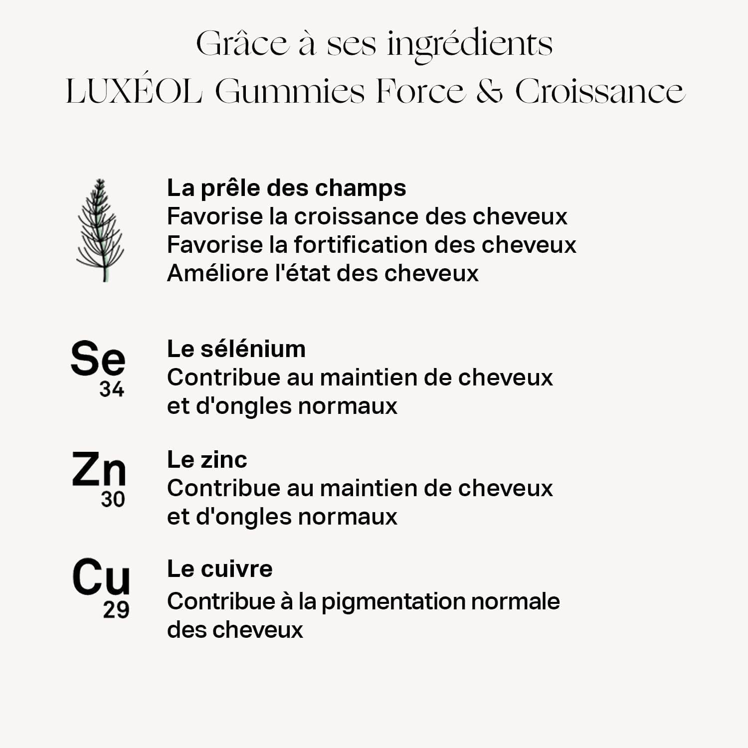 - Gummies Force & Croissance - Cheveux(2) & Ongles(3) | Complément Alimentaire - Croissance(1) - Arôme Naturel Goût Framboise - Sans Sucres - Fabriqué En France - Environ 60 Gummies
