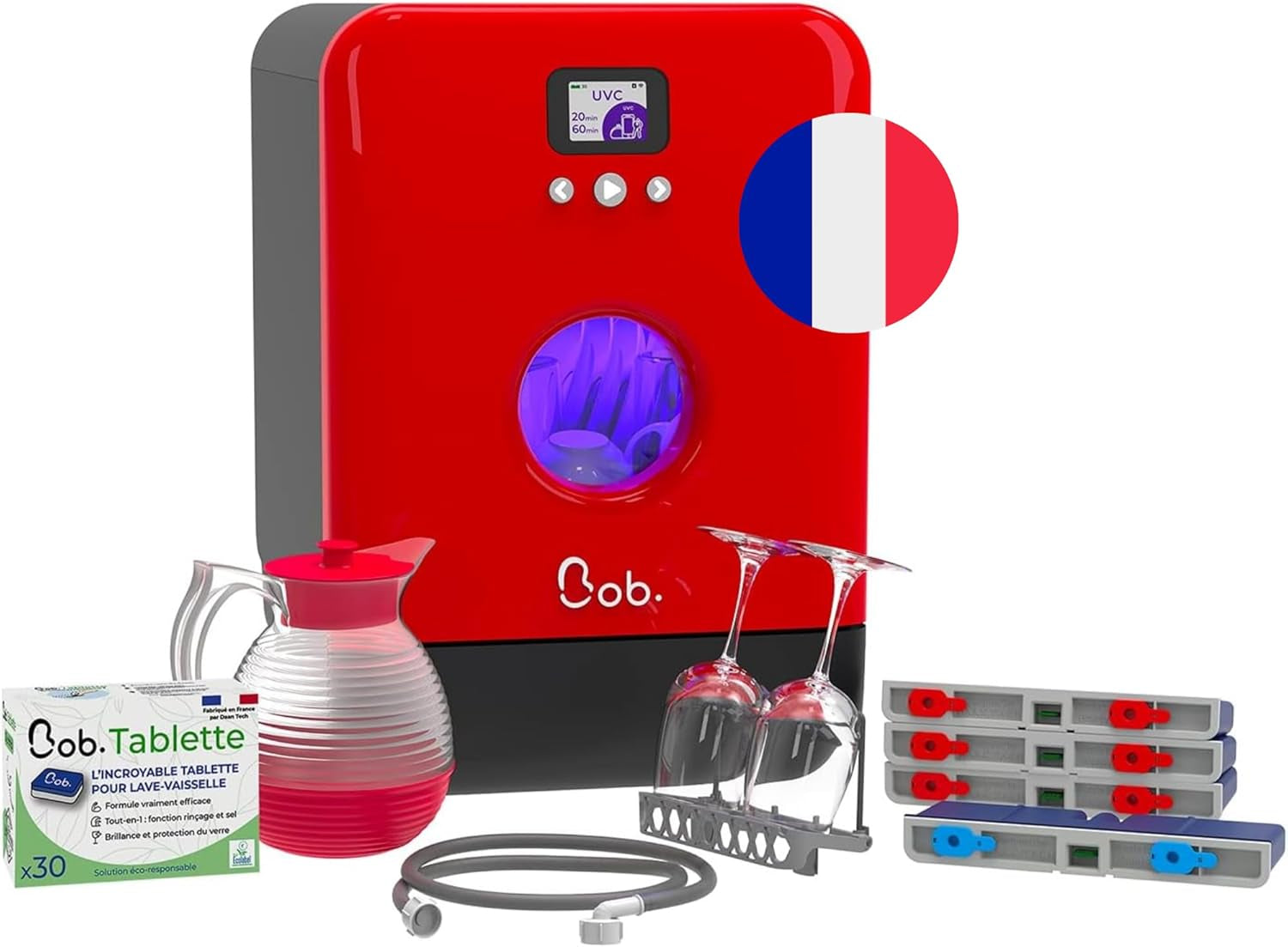 Bob Mini Lave Vaisselle (Premium, Red)