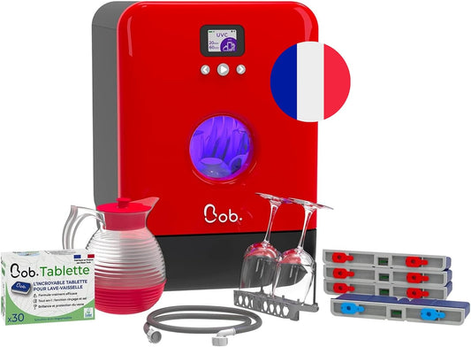 Bob Mini Lave Vaisselle (Premium, Red)