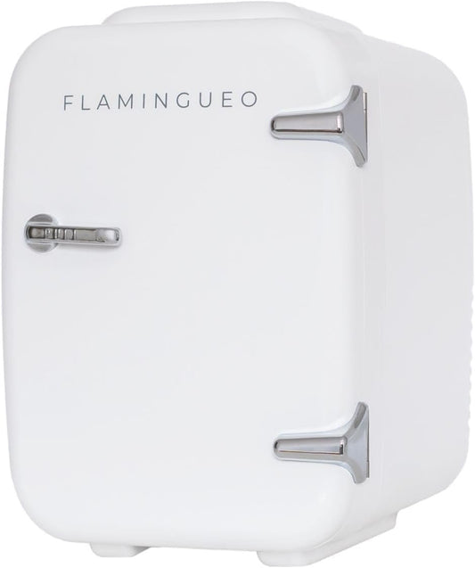 Mini Frigo 4L - Petit Frigo, Mini Frigo De Chambre 12V/220V, Mini Frigo Cosmetique, Fonction Chaud Et Froid, Refrigerateur Petit, Frigo Bar