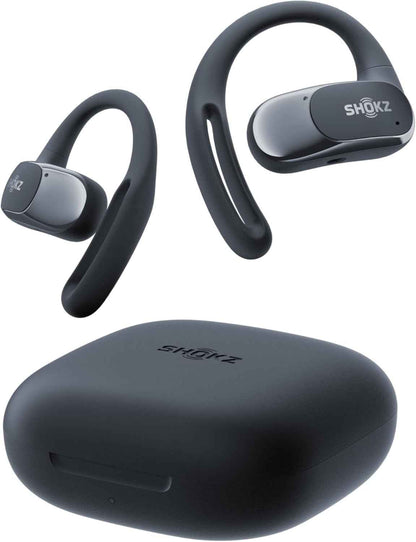 Openfit Air Écouteurs À Oreilles Libres, Charge Rapide - Noir | Bluetooth Sans Fil Avec Microphone, Crochet D’Oreille Air, Charge Rapide, 28 H D’Autonomie, Étanchéité IP54 Pour Le Sport