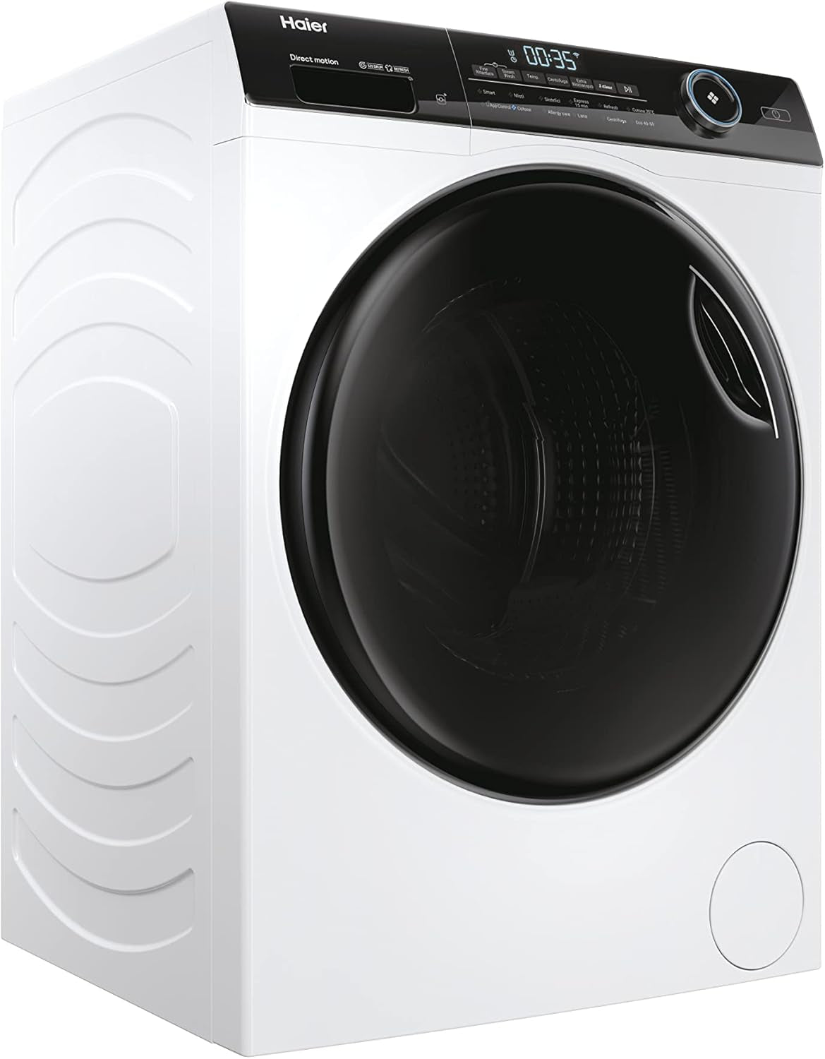 HW100-B14959 Série I-Pro 5, Lave-Linge Wi-Fi 10 Kg À Chargement Frontal, 1400 Tours, Technologie Micro Vapeur Refresh, Traitement Antibactérien, Sans Installation, 60 X 50 X 85 Cm, Classe A