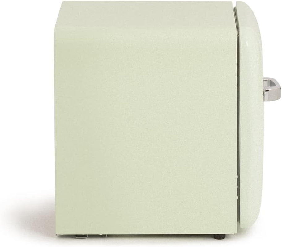 / RETRO FRIDGE 50 Silver/Réfrigérateur Vert Avec Poignée Argent/Pratique Et Fonctionnel, Matériaux Résistants