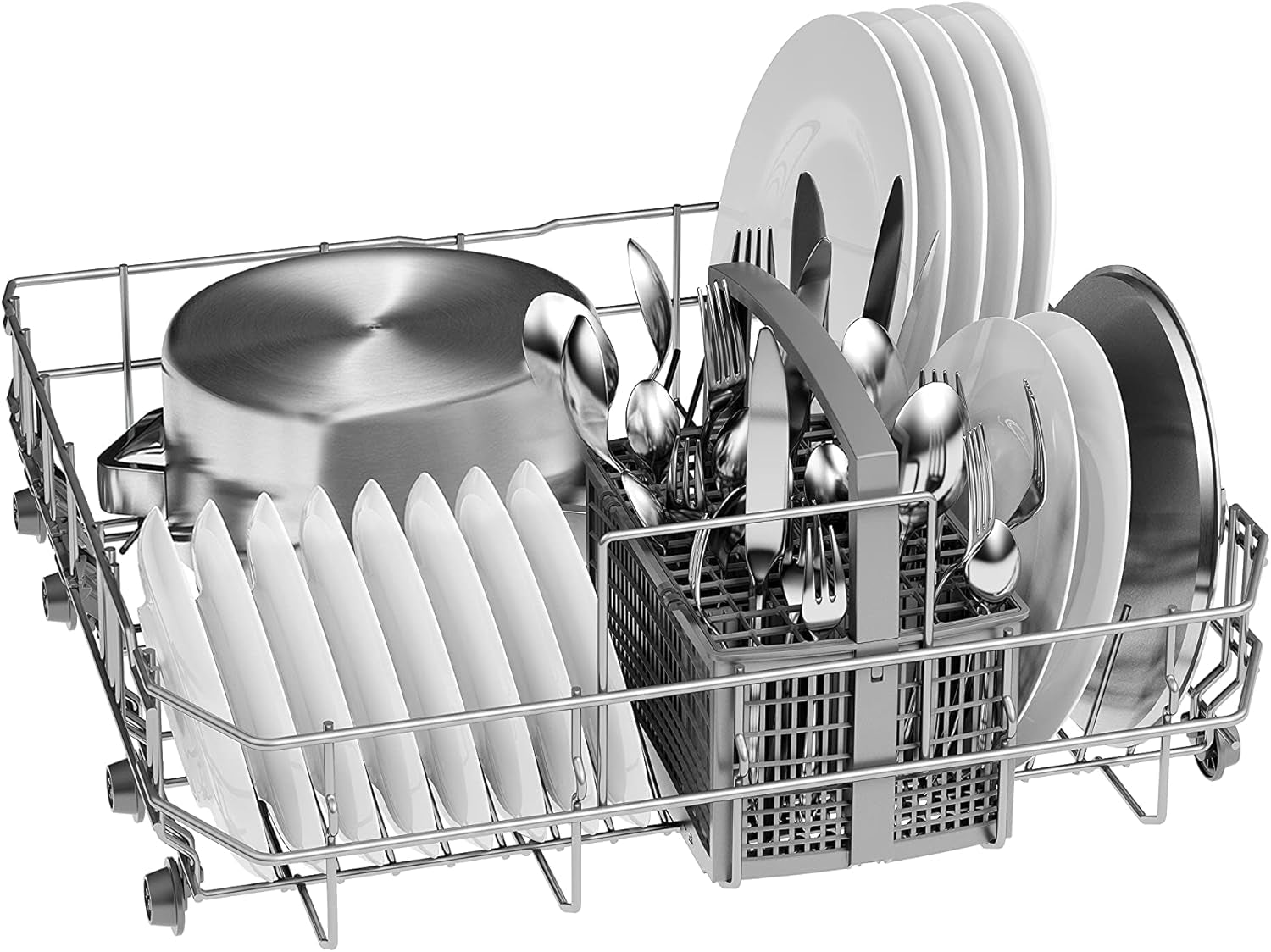 SMS2ITI12E - Série 2, Lave-Vaisselle Pose Libre - 60Cm - Home Connect - 12 Couverts - Moteur Ecosilence - Inox