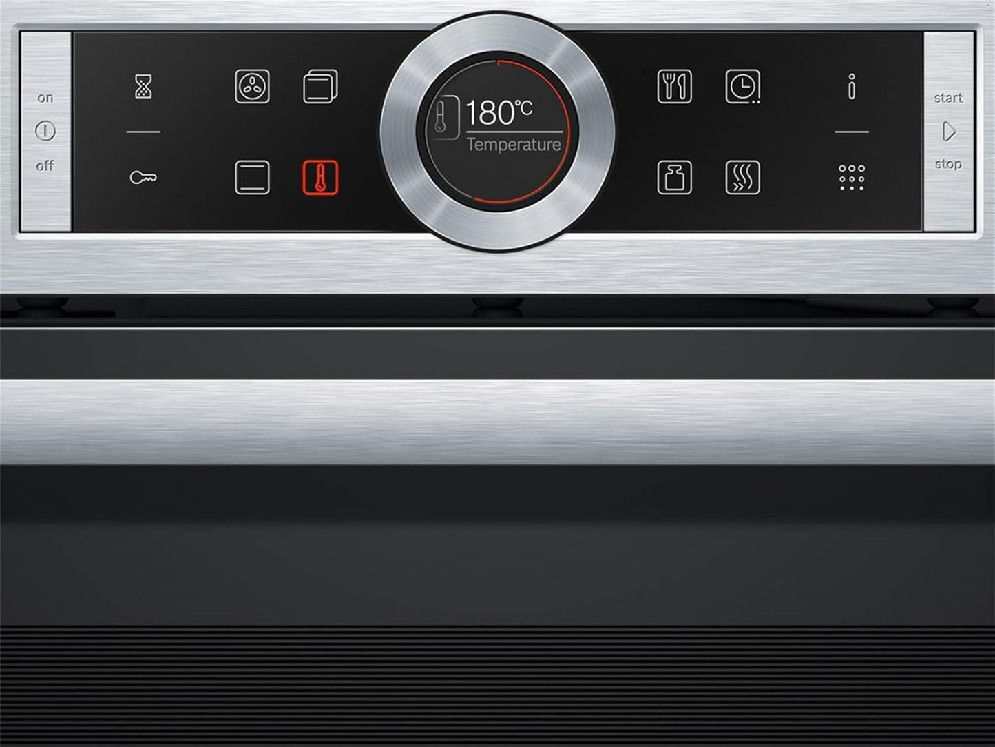 HBG675BB1 Série 8 Four Électrique À Encastrer/A / 71 L/Noir/Air Chaud plus 4D Acier Inoxydable