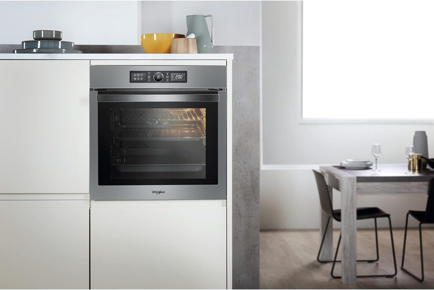 Whirlpool Absolute AKZ96220IX - Four, Intégré, Fermeture Amortie Et Fonctions Star Clean, 73 L, Inox