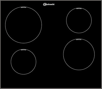 Bauknecht Heko 550 in Ensemble Plaques De Cuisson Et Four Encastrable a Plaque De Cuisson À Induction Four À Chaleur Tournante À 5 Fonctions En Acier Inoxydable Volume De Cuisson 65 Litres