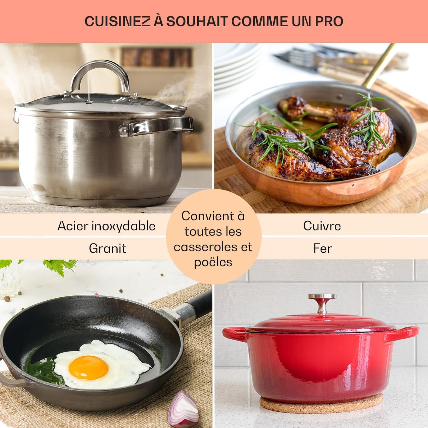 Plaque De Cuisson Gaz Et Vitrocéramique 4 Feux, Table De Cuisson À Gaz, Plaque Et Vitro De 6.4Kw En Acier Inoxydable, De Vitroceramique Encastrable, Mixte