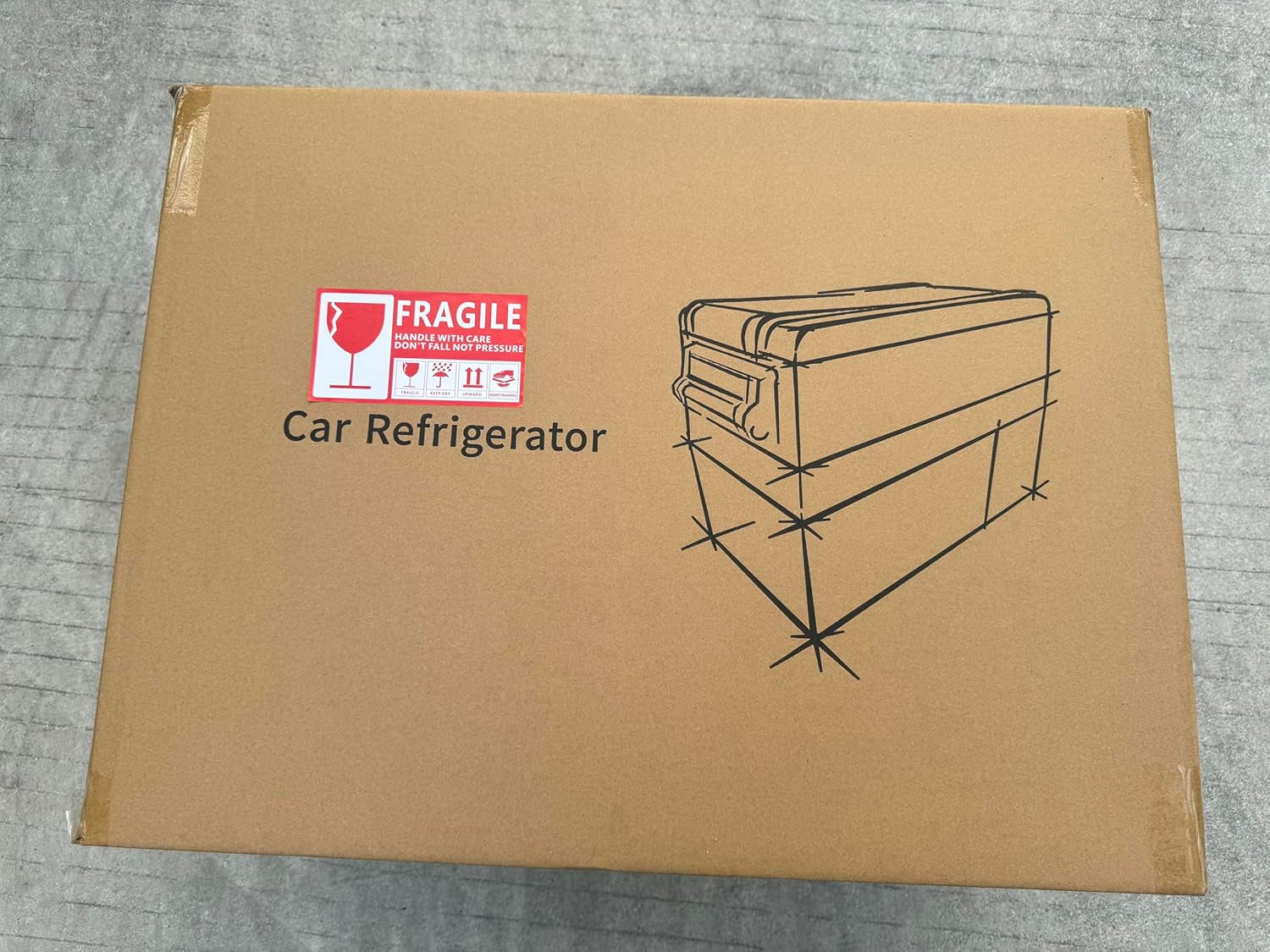 Réfrigérateur Portable À Compression 45 L,Réfrigérateur De Voiture 693 X 345 X 456 Mm，Mini Frigo Glacière Électrique 60W Réfrigération Rapide Conduite Sécurisée Pour Maison/Voiture/Camping