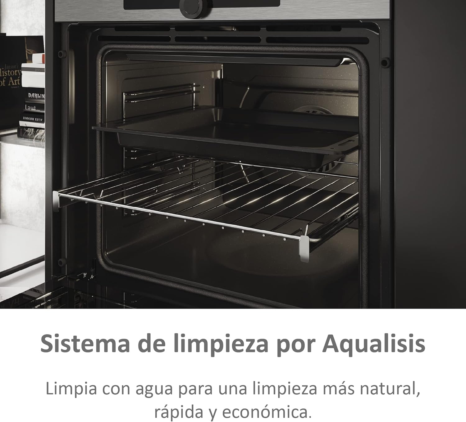 I-Turn Series 2 HWO60SM2F3XH- Four Multifonction, Nettoyage Par Aqualyse, Connectivité Wi-Fi, Capacité 70L, Cuisson Multiniveau, 11 Fonctions, Manette, Classe A+, Noir