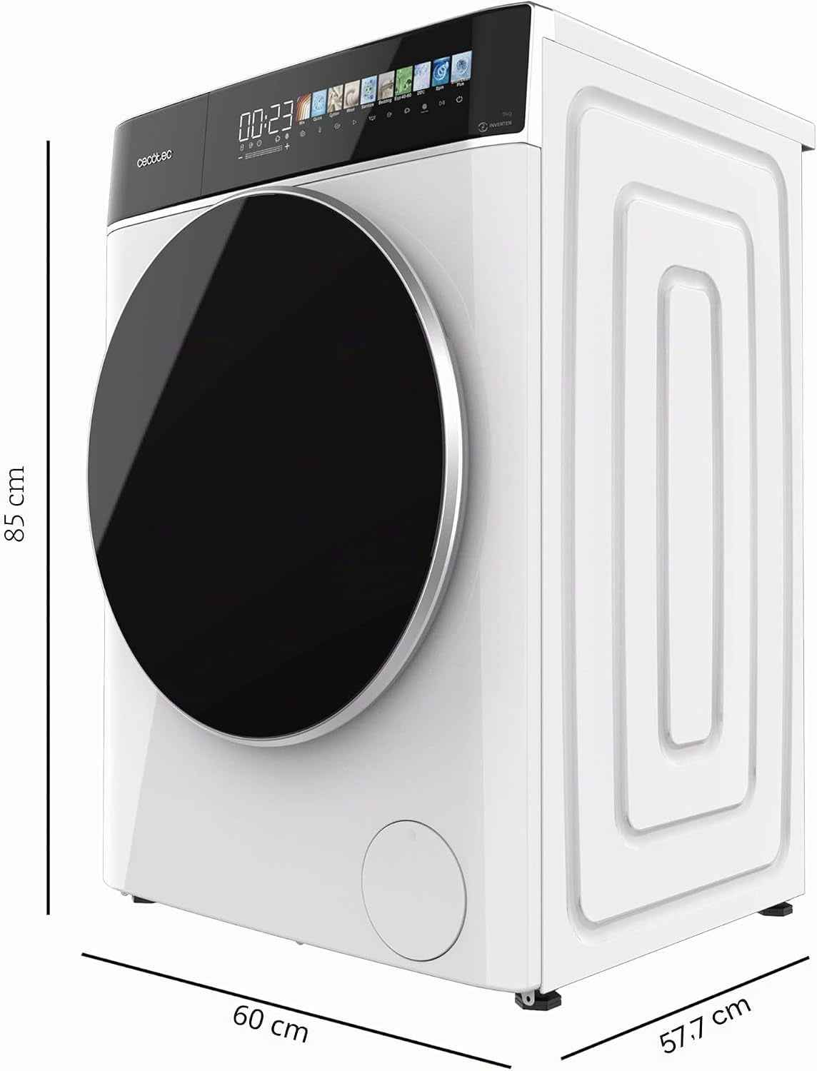 Bolero Dresscode 9900 Inverter Fullcolor A. 1400 Tr/Min, 11 Programmes, Faible Consommation, Moteur Inverter Plus, Écran Fullcolor 10,3", Steammax, Blanc.