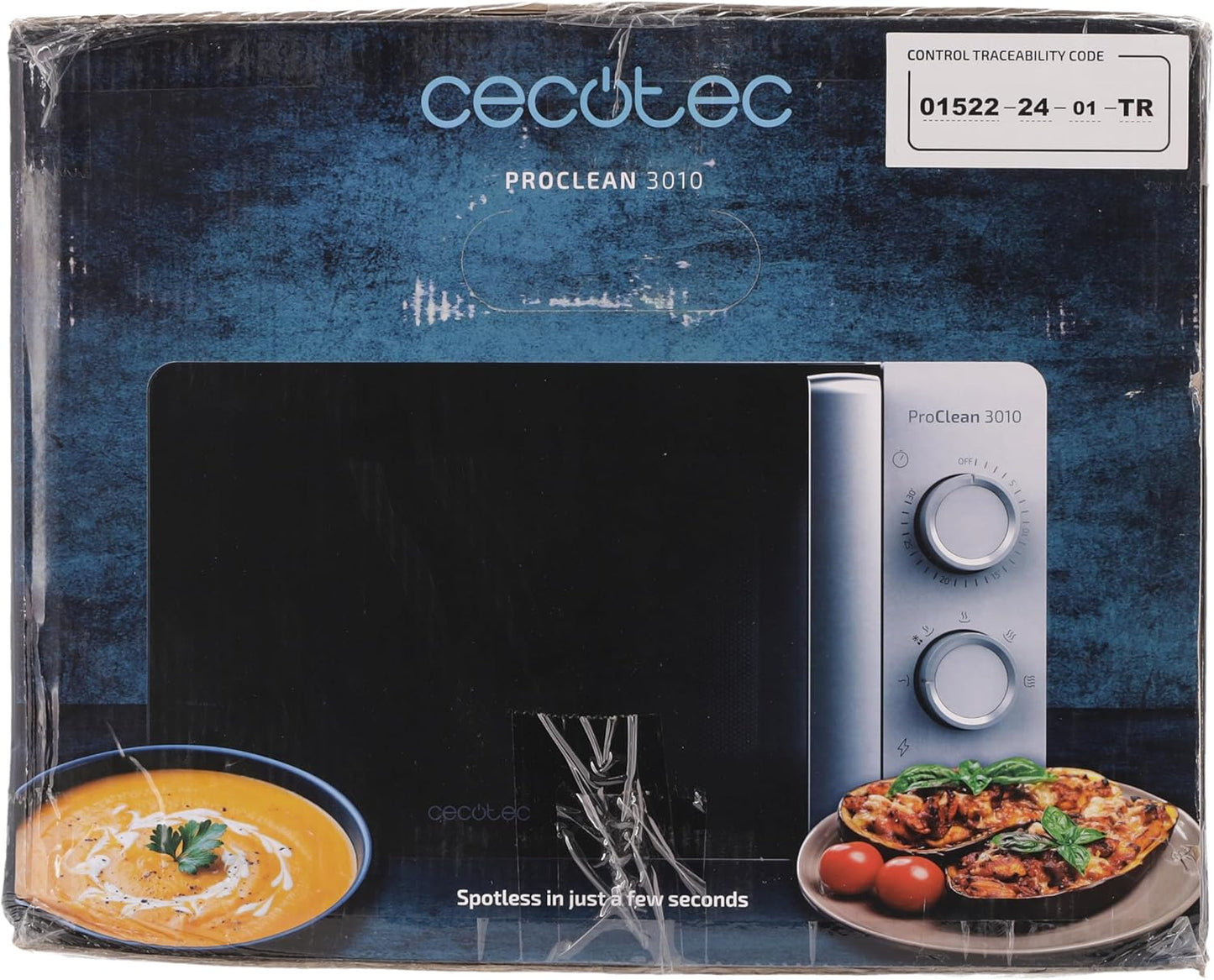Micro-Ondes Proclean 3010. Capacité De 20 L, Revêtement Ready2Clean, 700 W De Puissance, 6 Niveaux De Fonctionnement, Minuterie 30 Minutes, Mode Décongeler, Finition En Blanc.
