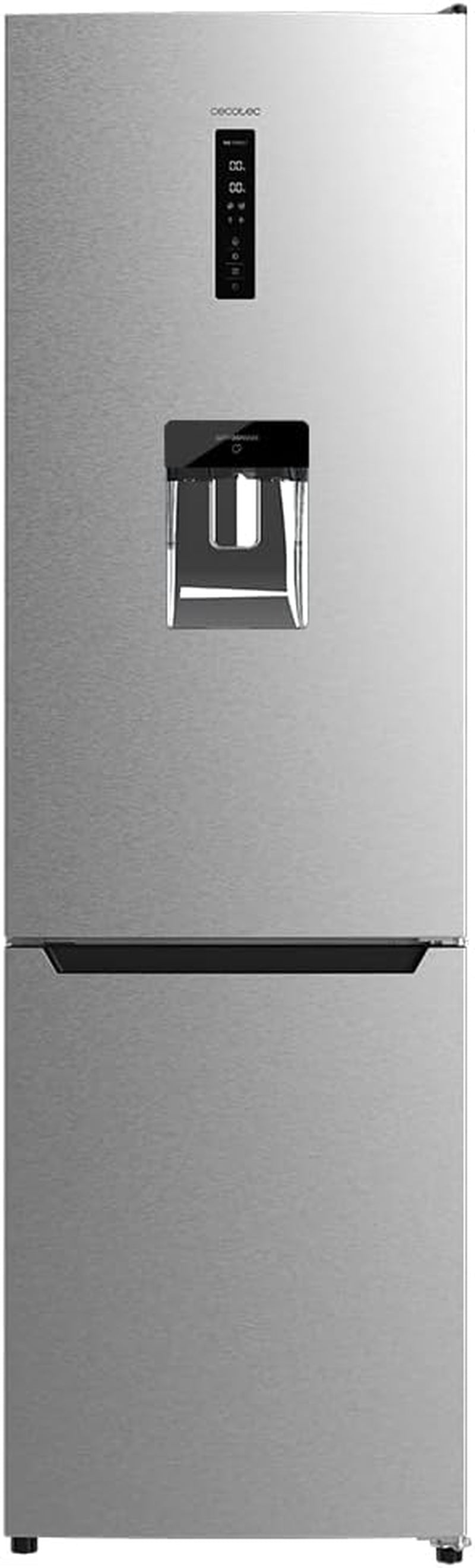 Frigorífico Combi 2 Puertas Con Dispensador De Agua Bolero Coolmarket Combi 322 WD Inox D. 322 L, Altura 185 Y 60 Cm De Ancho, Bajo Consumo, Motor Inverter Plus, Total No Frost