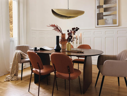 Atmosphera - Luminaire Suspension En Métal Doré D 80 Cm