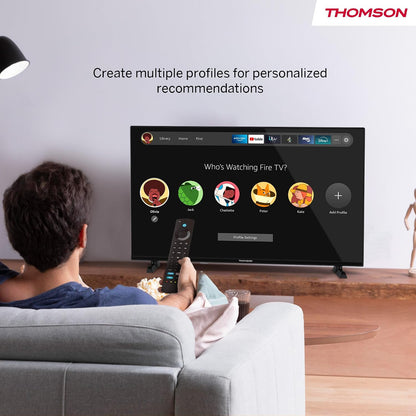 TV 40 Pouces (100 Cm) FHD Smart Fire TV, Commande Vocale Alexa, Triple Tuner (DVB-T/T2/C/S/S2), Dolby Audio, DTS Virtual:X, HDR10, Airplay, Wifi, Bluetooth, HDMI- 40FF2S34
