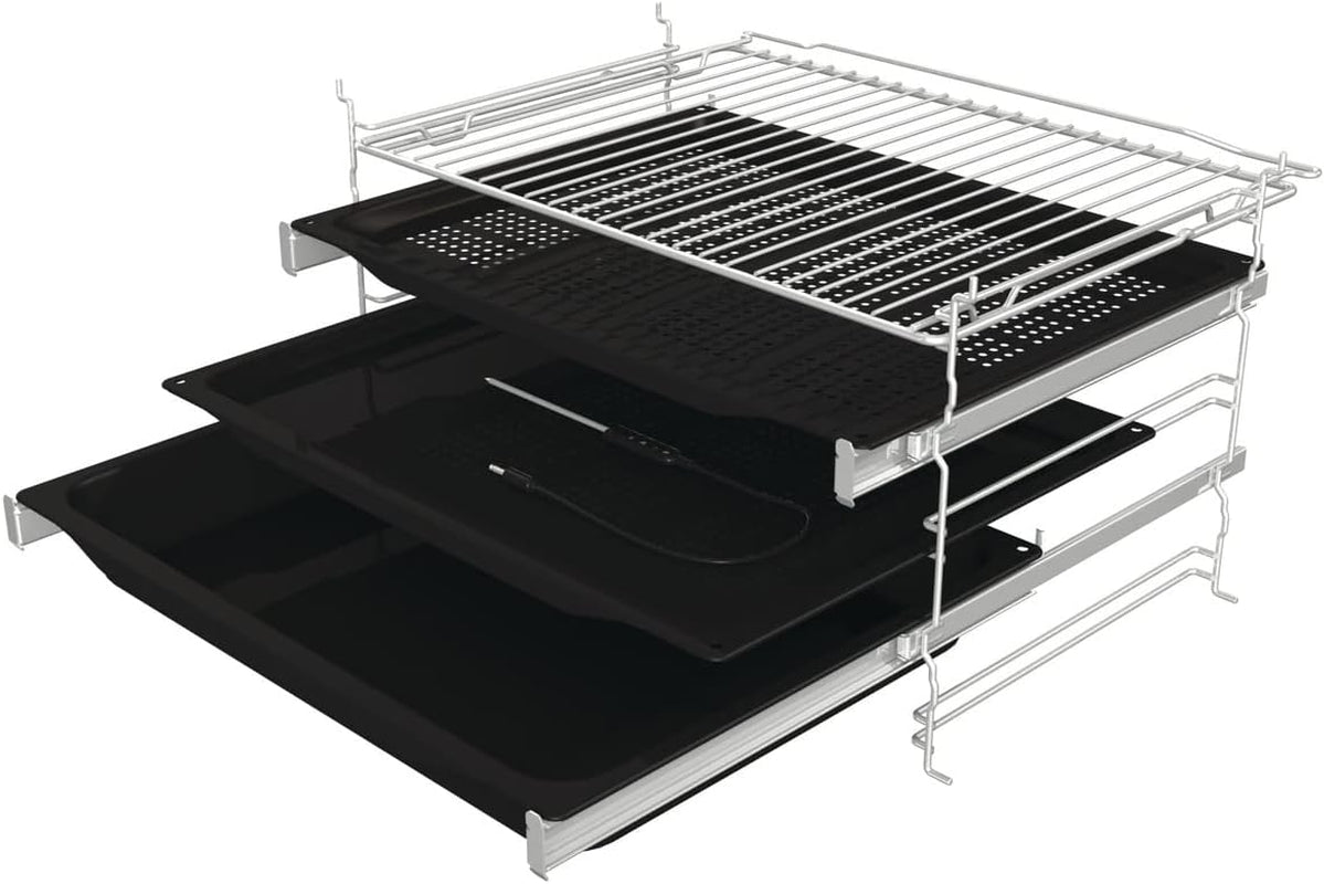 738599 Optibake Advanced BSA 6747 A04X Four Encastrable / 77 L/Air Chaud/Autobake/Commande Tactile/Thermomètre De Cuisson/Gentleclose & Open/Steam Assist/Step Bake/Pizzamode