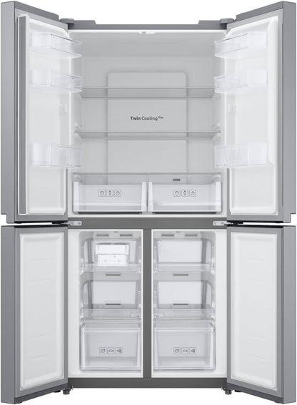 Réfrigérateur Quatre Portes Slim RF48A400EM9/EF, Total No Frost, Twin Cooling Plus, Moteur Digital Inverter Garanti 20 Ans, 488 L, Lxaxp: 83,3 X 179,3 X 74 Cm, Inox