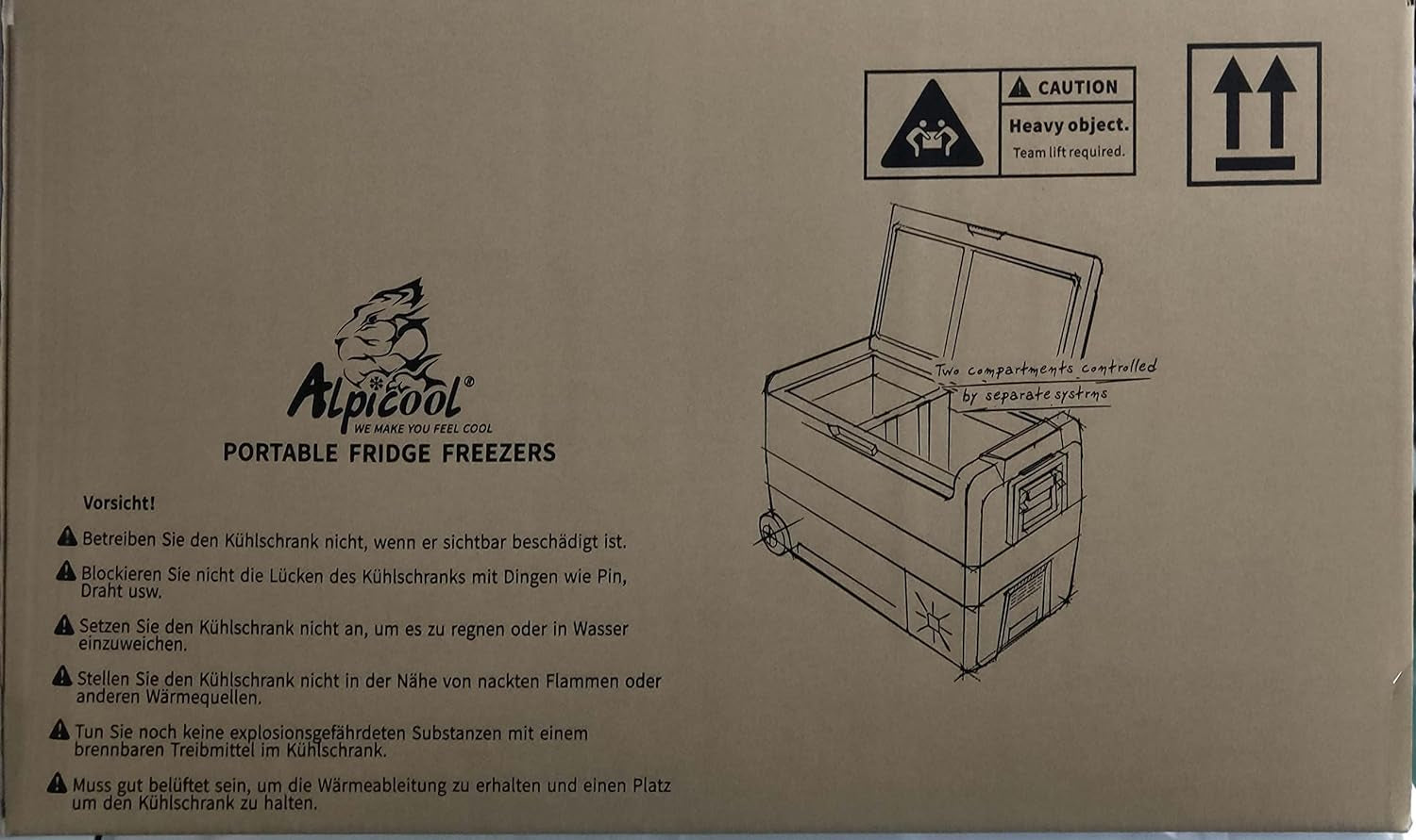 T36 36L Glaciere Électrique À Compression, 12/24V Réfrigérateur De Voiture Portable Congélateur Et Réfrigérateur Pour Maison, Dortoir, Camping
