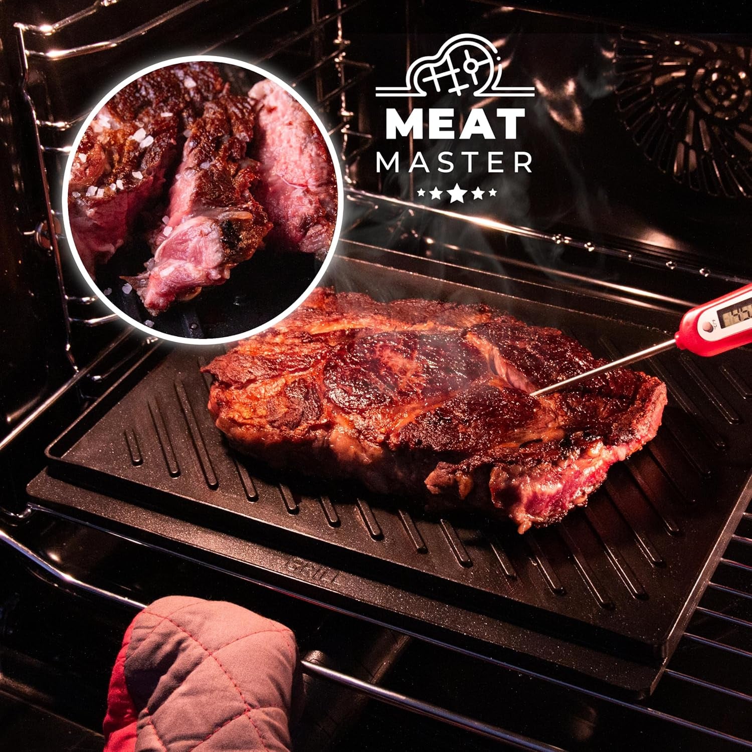 Four Encastrable 60Cm Bolero Hexa SM406000 Glass Grey A+. 2900W, 72L, 12 Fonctions Avec Steak Master, Pizza Master, Steam Assist, Steam Easyclean, Mode Eco Et Décongélation, Electronic Timer