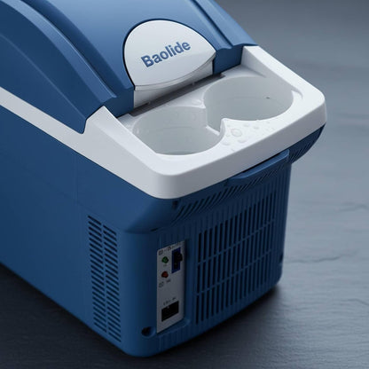 Réfrigérateur Voiture, Glacière Électrique, Mini Congélateur Compresseur | Double Alimentation Glacière Et Compact Réfrigérateur Portable Pour Camping, 8 Litres, Modèle Numérique 12V/24V/220V