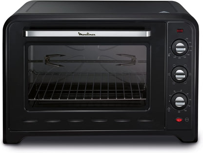 Four À Convection Électrique, 60 L, 2200 W, Thermostat Jusqu'À 240 Degrés, 7 Modes De Cuisson, Pain, Pizza, Tartes, Pâtisseries, Optimo, Noir YY2917FB