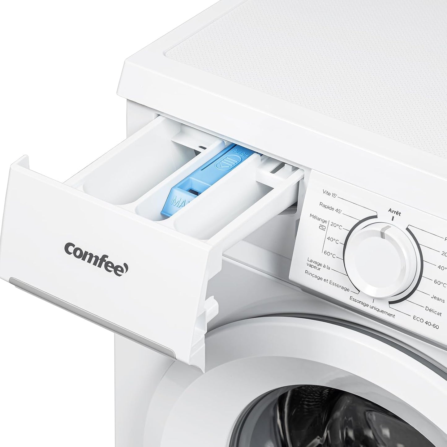 ' Lave-Linge 8KG Classe a Moteur BLDC 1400RPM Blanc CFE12EW80/W-FR | 15 Programmes, Prélavage, Lavage À La Lapeur, Lavage Rapide, Design Slim 48 Cm, Frontal Machine À Laver