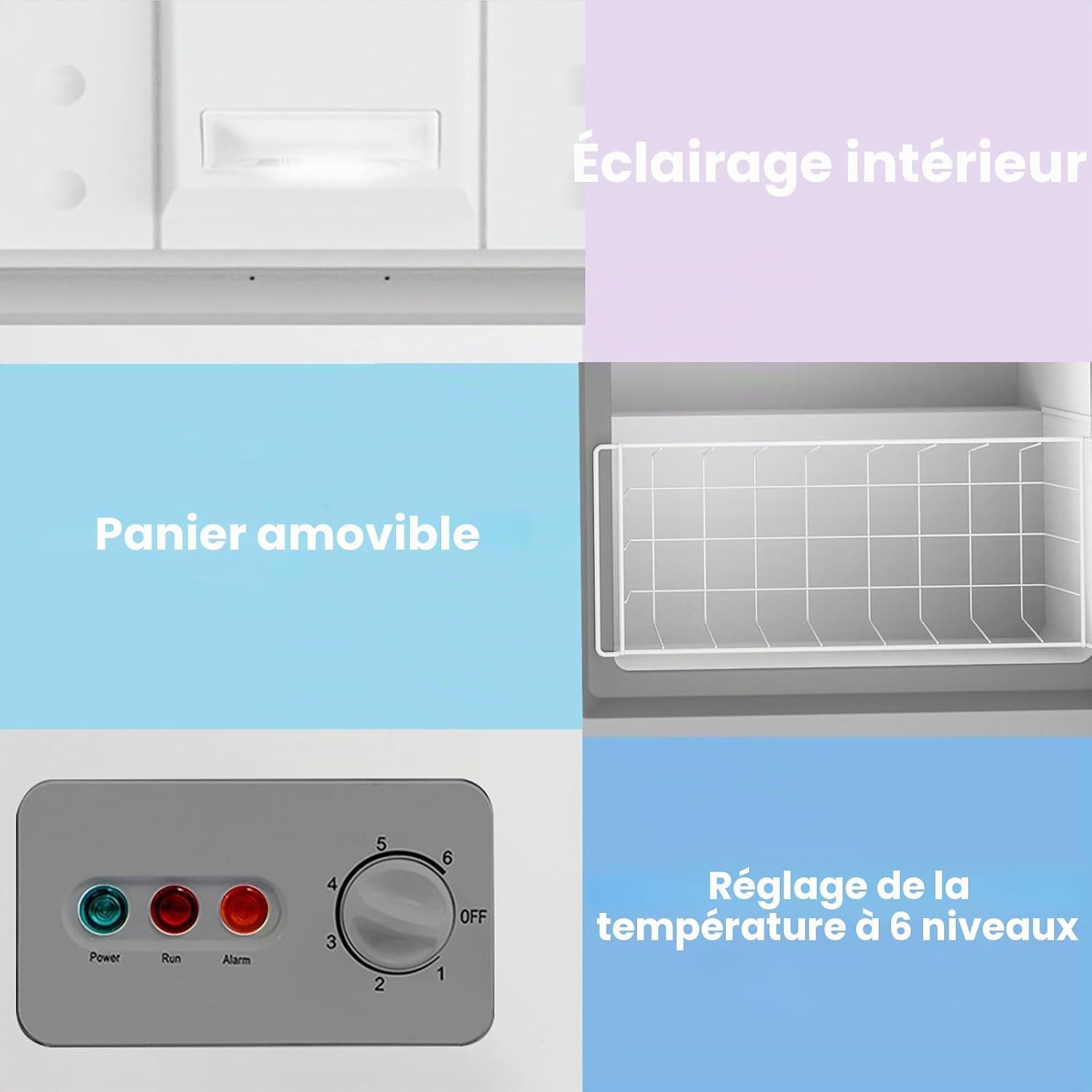 RCC201WH6(E) Congélateur / 82 Kwh/An / 85 Cm De Haut / 200 L/Compresseur Inverseur / 41 Db/Faible Volume/Convient Pour Différents Scénarios D'Utilisation/Régulateur De Température