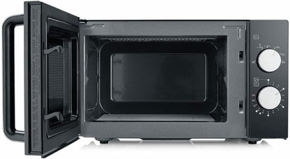 Four Micro-Ondes, 20 L, Jusqu’À 800 W, 6 Niveaux De Puissance, Fond Plat Céramique, Noir, MW7761