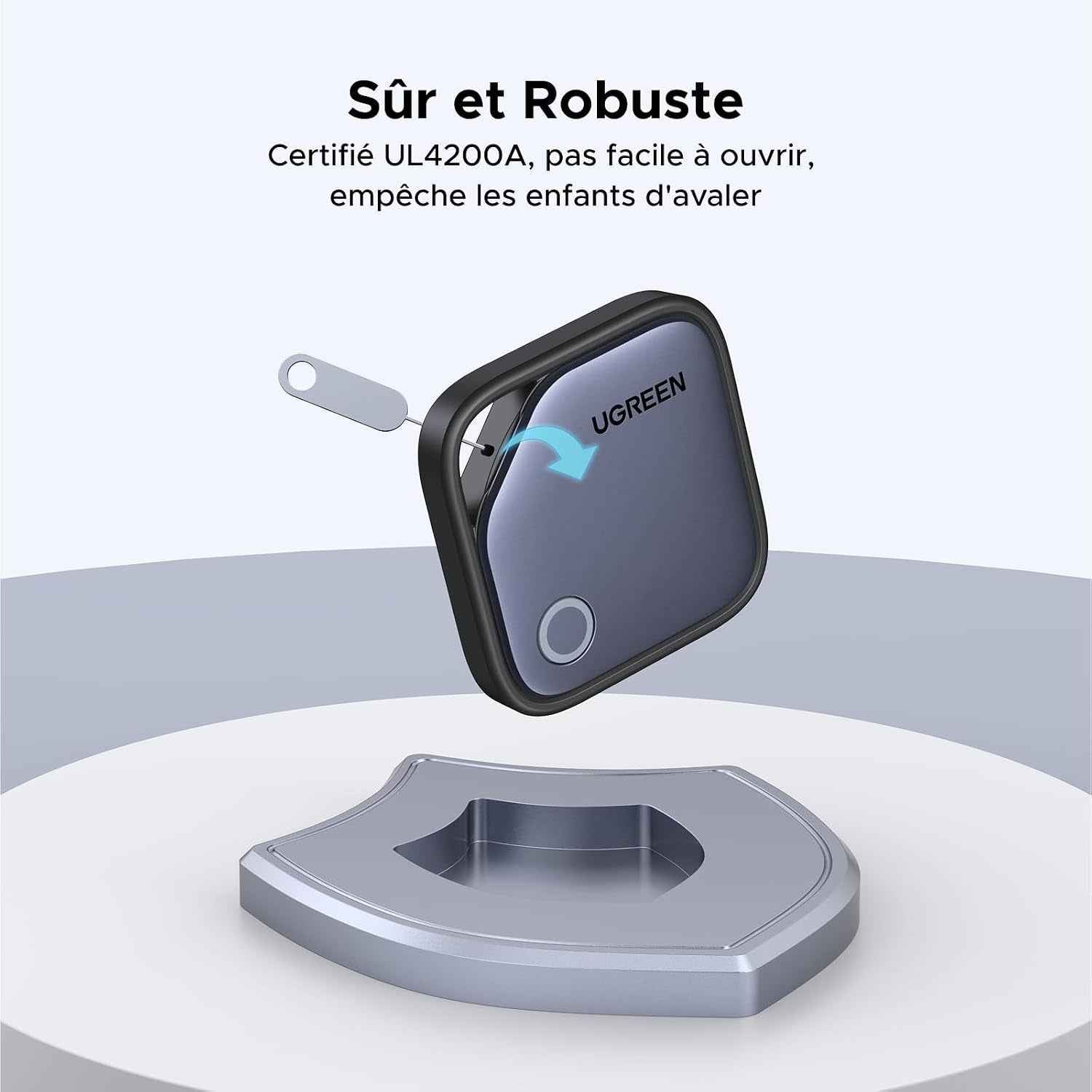 Finetrack Finder Tag Traceur Ios Uniquement Lot De 4 | 2 Ans Batterie, Localisateur D'Objets Bluetooth, Pour Clés Valises Portefeuilles Wallet Bagages Sacs