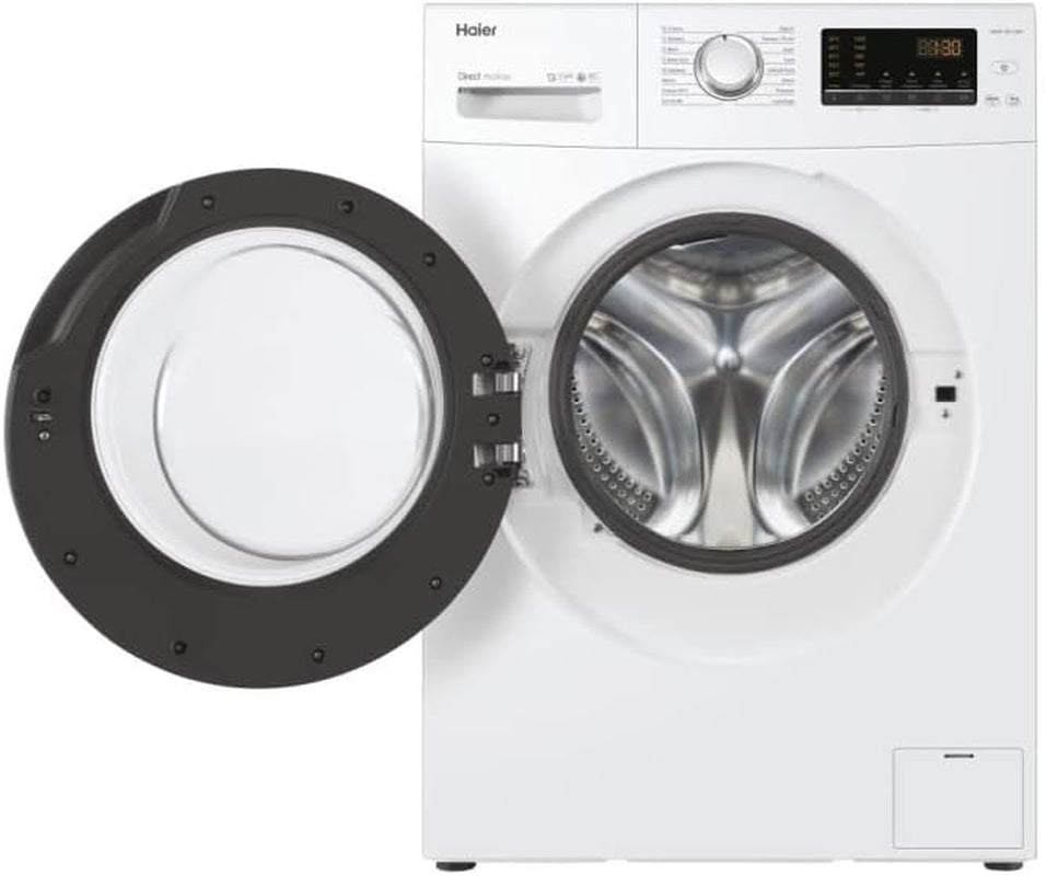 HW90-SB1230N Machine À Laver 9 Kg, Charge Avant, Option Vapeur, 1200 Tours Silencieux, Traitement ABT, Autonome Rangement, Classe Énergétique A, Blanche