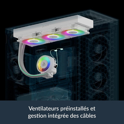 Liquid Freezer III Pro 360 A-RGB (Blanc) - Refroidisseur À Eau CPU