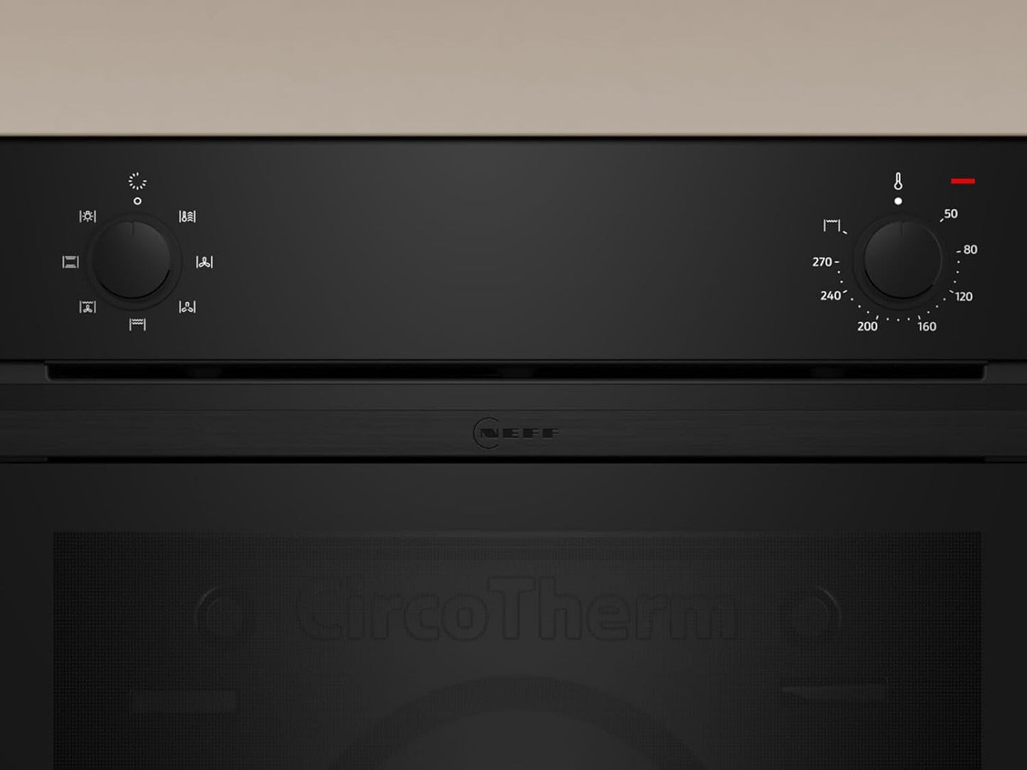 Neff B1DCA0AK0 EEK: a Einbaubackofen, 60 Cm Breit, 71 L, Grill, Circotherm, Heißluft, Schwarz