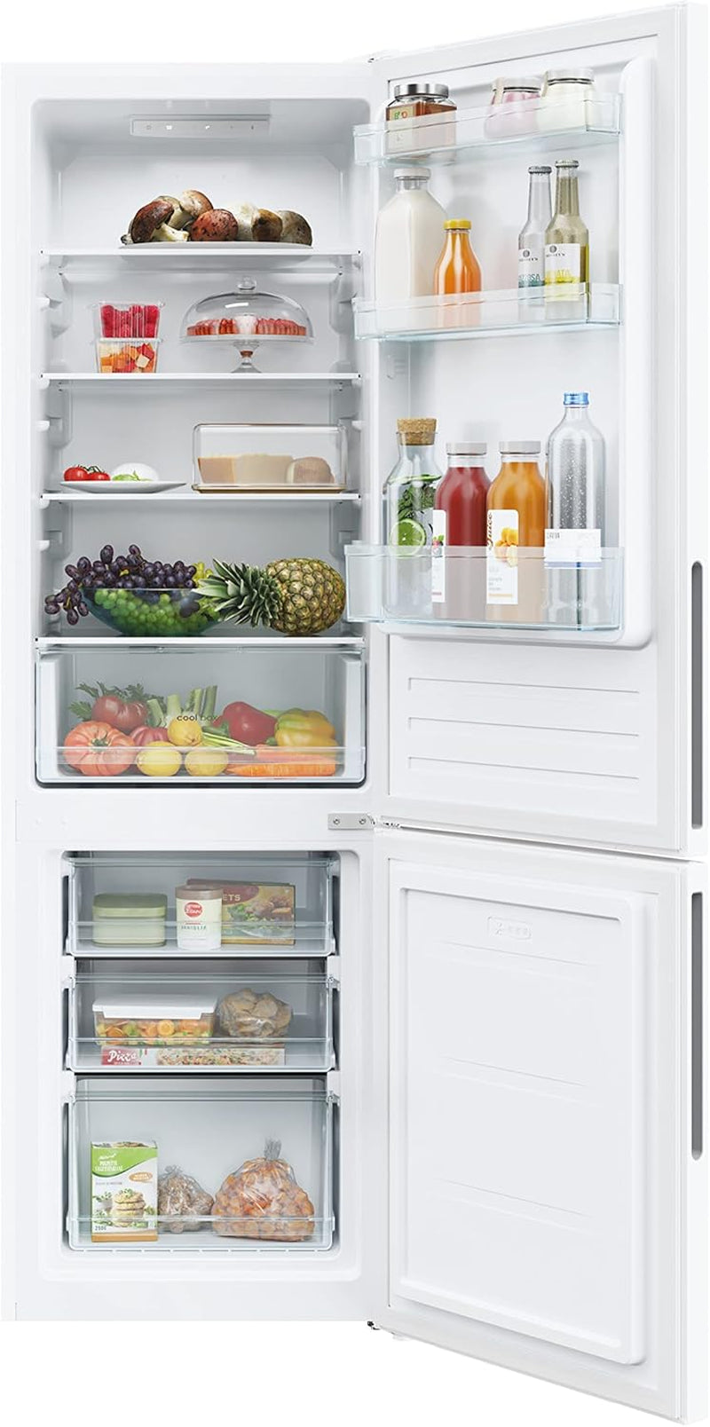 CCT3L517EW Réfrigérateur Combiné - Pose Libre, Hauteur : 1,77 M, 260L, 2 Portes Réversibles, Low Frost, LED, 39 Db, Blanc, Classe E