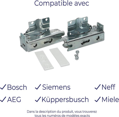 2X Charnières De Porte Réfrigérateur Compatibles Avec Bosch Balay Gaggenau Miele Neff Siemens De Dietrich 00481147 481147