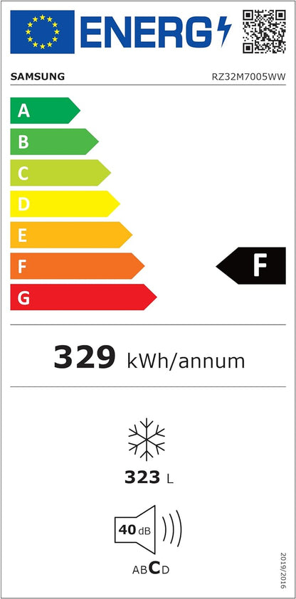 RZ32M7005WW Congélateur Autoportante 323 L F Blanc