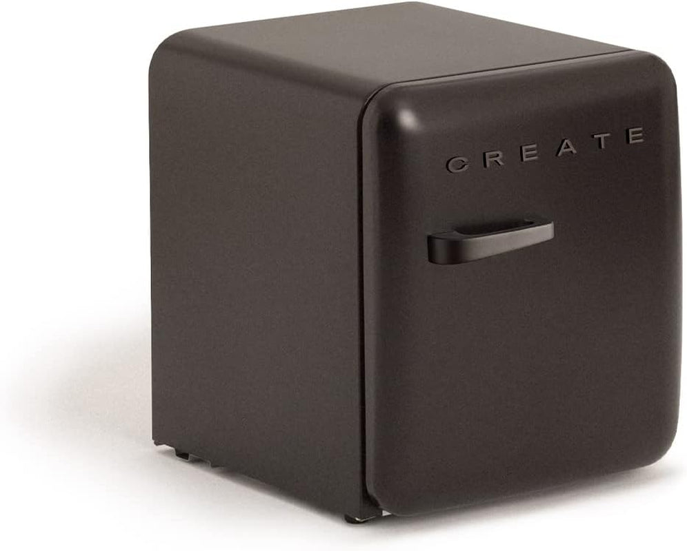 / RETRO FRIDGE 50 Black/Réfrigérateur Noir Avec Poignée Noir/Pratique Et Fonctionnel, Matériaux Résistants