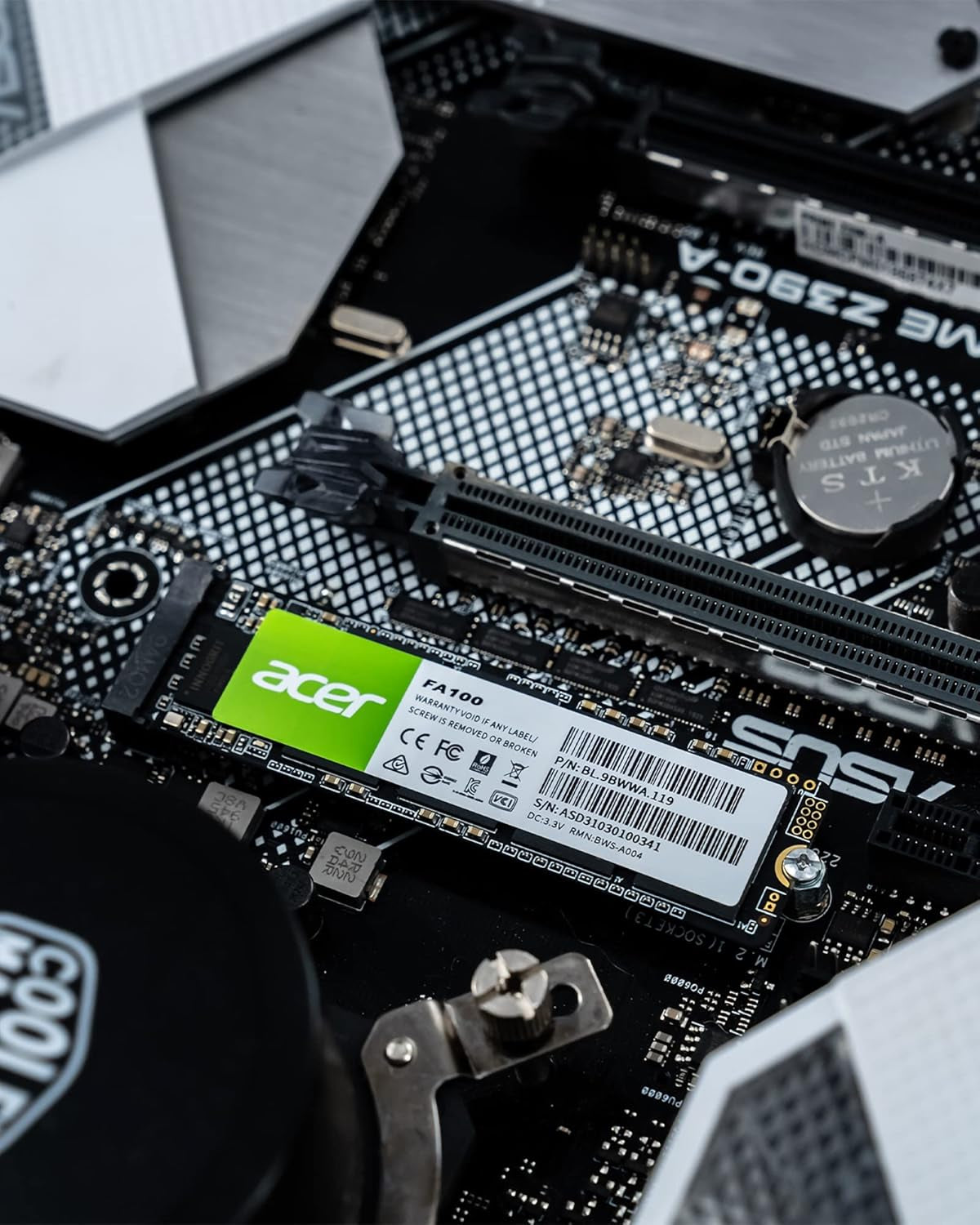 FA100 Pcie 3.0 Nvme SSD 512Go : Vitesse De Lecture Jusqu’À 3300 Mo/S, Disque Dur Interne Gen3X4 M.2 2280 Avec HMB Et SLC – Disque SSD De Jeu Pour Ordinateur Portable/De Bureau