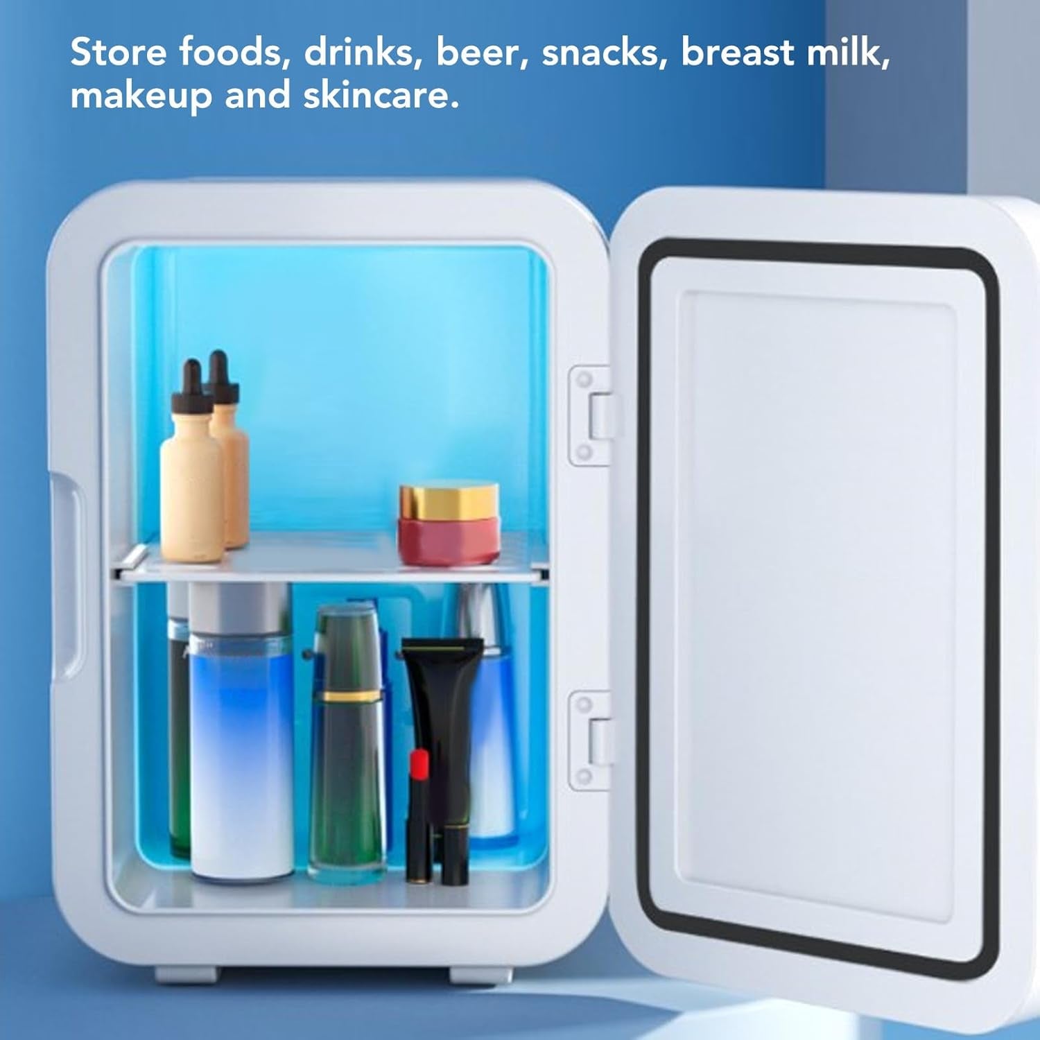 Mini Réfrigérateur, Fonctionnement Silencieux, Réfrigérateur Compact Portable Multifonctionnel Pour Le Bureau