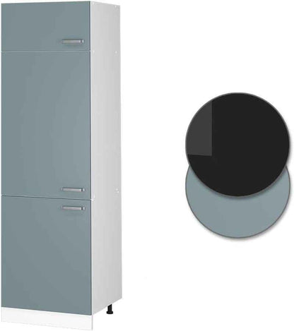 Armoire Pour Frigo R-Line, Bleu-Gris, 60Cm | Pour Une Combinaison Libre Au Sein De Systèmes De Cuisine Modulaires
